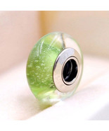 Disney Tinker Bell&#39;s Signature Color Murano Glass Charm Bead For Charm B... - $13.70 CAD