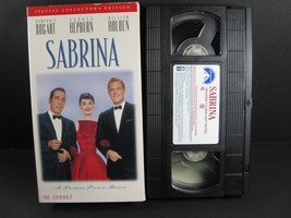 Sabrina 1954 VHS 1996 Edition Audrey Hepburn Humphrey Bogart Paramount pictures - £3.53 GBP