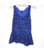 Anthropologie Meadow Rue Women&#39;s Sleeveless Lace Overlay Tank Top Size XS - £5.51 GBP