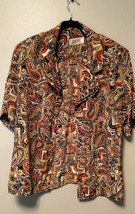 Vintage Josephine Blouse Striped Colorful 80s Satin Vintage Retro - $16.51