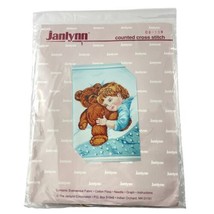 Janlynn Counted Cross Stitch Baby and Teddy Bear 08-139 - £19.25 GBP