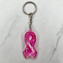 Thorntons Plastic Pink Ribbon Breast Cancer Awareness Keychain Keyring - £5.41 GBP