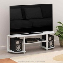 TV Stand For 55 Inch Flat Screens Entertainment Center Storage White - €51,52 EUR