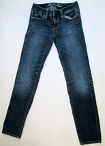 American Eagle Size 00 Short Stretch 5 Pocket Skinny Jeans RN 54485 - £15.95 GBP