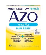 AZO Yeast Plus Dual Relief Tablets, Yeast Infection 60 Count 07/2026 - €8,45 EUR