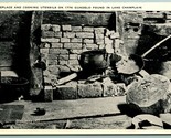 Fireplace 1776 Gundelo Lake Champlain New York NY UNP Photo Gloss Postca... - $4.90