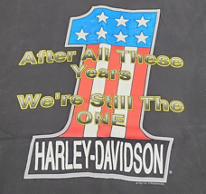 Vtg 1992 Black Harley Davidson After All These Years We&#39;re Still The One Shirt L - £38.25 GBP