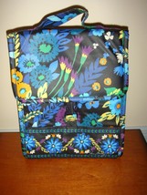 Vera Bradley Midnight Blues Lunch Sack Insulated Bag Tote Box Laminated Cooler - $33.99