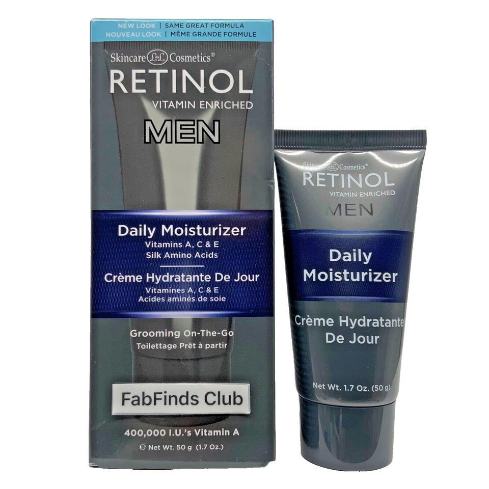 Skincare Cosmetics Mens Anti-aging Retinol Daily Moisturizer 1.7oz Seale... - $17.33