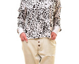 WILDFOX Womens Sweater Wildcat Animal Print Fashion Stylish Adri White S... - $60.73
