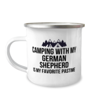 German Shepherd Camping Mug, Funny Camping Mug For Dog Mom, Dog Dad Camper  - £14.39 GBP