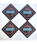 Coors Light Down Under Lizard Coasters 4in Square Cardboard Bar Kitchen ... - £9.80 GBP