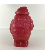 Vintage PackerWare Blow Mold Red Plastic Santa Claus Holiday Cookie Jar USA - $58.15 CAD