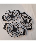 Lot Of 3 Vintage Black &amp; Brushed Aluminum Metal Weathervane Trivets For ... - $26.94 CAD