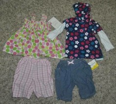 Girls Dress Capris Top Bodysuit Jumping Beans Pink Red Blue Sets $48- 6/9 months - £7.91 GBP