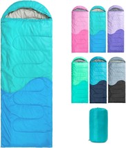 Sleeping Bag - 3 Seasons For Adults Kids Boys Girls Camping, Fall And Wi... - $32.93