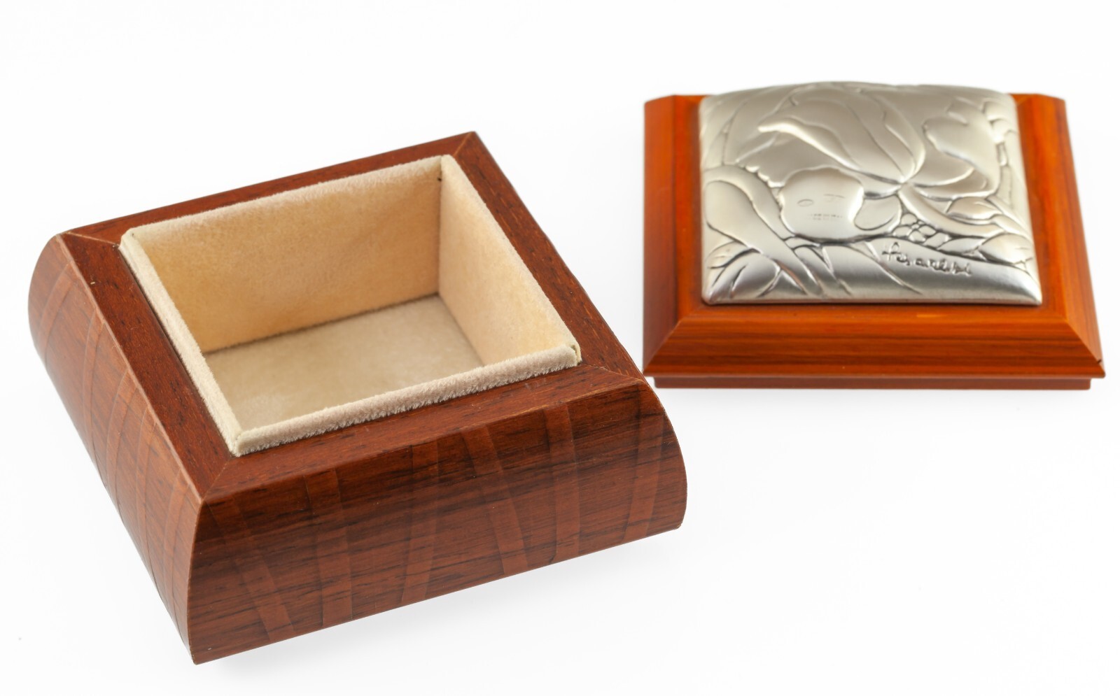 Leader Argenti Wood and Sterling Silver Inlay Trinket Box Luigi Pesaresi Item image 4