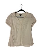 “Classic Crisp” – Ann Taylor White Button-Up Shirt (Size 14) - $277.32 MXN