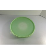 Vintage Tupperware Mint Green Jello Ice Mold Ring Jell-O 9&quot; W Lid 1201 1... - $18.81