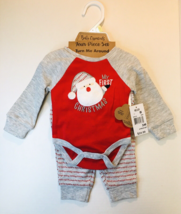 Baby Essentials My First Christmas Newborn Boy 4 Pc Outfit Sz 3 Months - £18.79 GBP