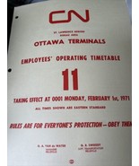1971 Cnr Dipendente Time Tavolo Canadese Nazionale Ferrovia Ottawa Ridea... - $403.25 MXN