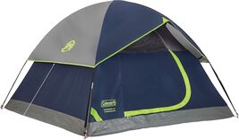 Coleman Sundome Camping Tent with Rainfly 4 Person Navy Blue - €90,18 EUR