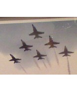 USN US Navy Blue Angels Over Parade Formation Norfolk VA Large Framed Photo - $34.19 CAD
