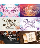 Ultimate New Fonts 400+ Bundle Cricut Canva Script Digital Procreate Cra... - $111.91 MXN