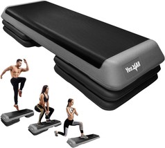 43&#39;&#39; Aerobic Stepper Exercise Steps Fitness Gym Cardio Weights Yoga Adju... - $98.99