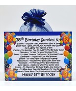 18th Birthday Survival Kit (Blue) - Fun Novelty Keepsake Gift &amp; Card All... - £6.04 GBP