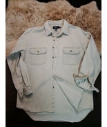 Sperry Top Sider Mens Long Sleeve Shirt Heavy 100% Cotton Khaki Large Wo... - $40.99 CAD