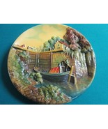 German Wall Plaque Platter Hunting Scene Cottage In The Mountain Pick 1  - $109.41 CAD