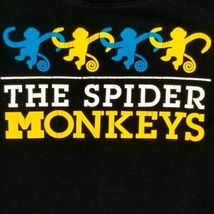 T-shirt Medium Women's The Spider Monkeys Black Tshirt image 3