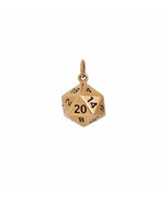 Bronze 20 Sided Dice Charm - $947.32 MXN