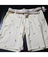 Raw Yarn Industries Shorts Mens 38 Yellow Stretch Twill Ice Cream Print ... - €20,86 EUR