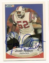 johnny rembert Autographed Football Card Signed Patriots - £7.55 GBP