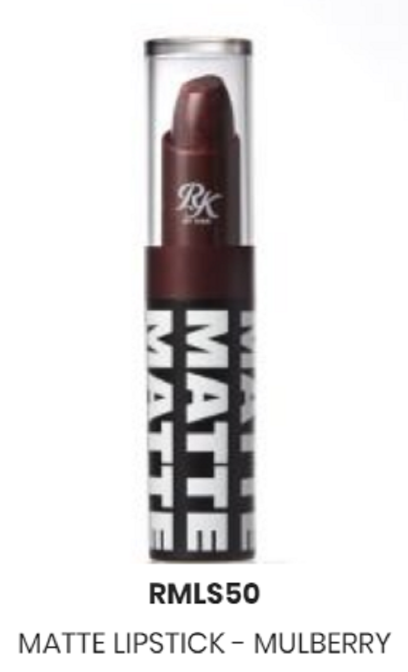 RK BY KISS  MATTE LIPSTICK MULBERRRY COLOR MATTE LIPSTICK RMLS50 - $2.95