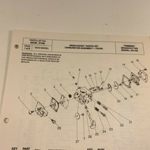 1985 Weed Eater Model XR-100 Trimmer Brushcutter Parts List 66538 - $19.99