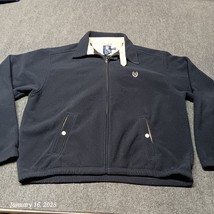 VTG Chaps Ralph Lauren Fleece Jacket Men XL Dark Blue Full Zip - $19.33
