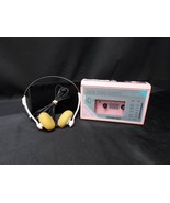 1980s PINK Soundesign AM/FM Stereo CASSETTE PLAYER &amp; Matching Headphones... - $54.20 CAD