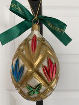 Waterford  Lismore Multiclored with Glittler  Easter Egg  Ornament - £31.58 GBP