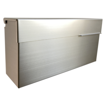 Modern Design Brushed Stainless Steel Mailbox for Walls with Rainproof D... - £70.28 GBP
