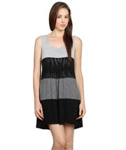 M. Rena Lurex Color Block Sleeveless Knit Tunic Dress - £18.90 GBP
