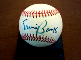 Ernie Banks Chicago Cubs Hof Signed Auto Vintage Wilson Gu&#39;ed Ll Baseball Jsa - £158.26 GBP