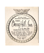 1959 Cherry Hill Inn Haddonfield New Jersey Advertisement Travel Hotel D... - $27.56 CAD