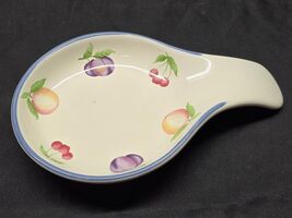 PFALTZGRAFF 6.625&quot; Spoon Rest HOPSCOTCH FRUIT Holds Large Serving Spoon ... - $228.45 MXN