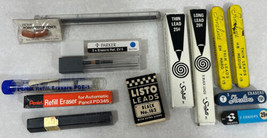 Vintage Lead and Eraser Refills Parker Scripto Fineline Pentel Listo Lot - £14.54 GBP