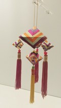 Colorful Ornament With Tassels Ribbon 5 Pieces Origami Look - £6.12 GBP