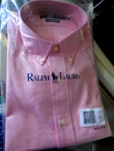 Ralph Lauren Pink Classic Fit Long Sleeve Dress Shirt Sz 16 1/2 x 23 NEW in PKG. - £46.89 GBP