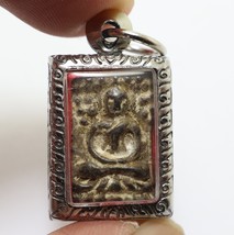 Lp Suk Blessed 1897 Samadhi Buddha Thai Sook Antique Lucky Amulet Small Pendant - £264.10 GBP